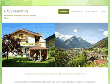 Tablet Screenshot of haus-christine.eu
